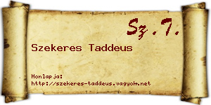 Szekeres Taddeus névjegykártya